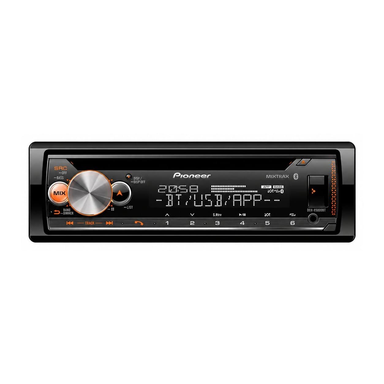 Autoestéreo con CD DEH-X5000BT — frontal