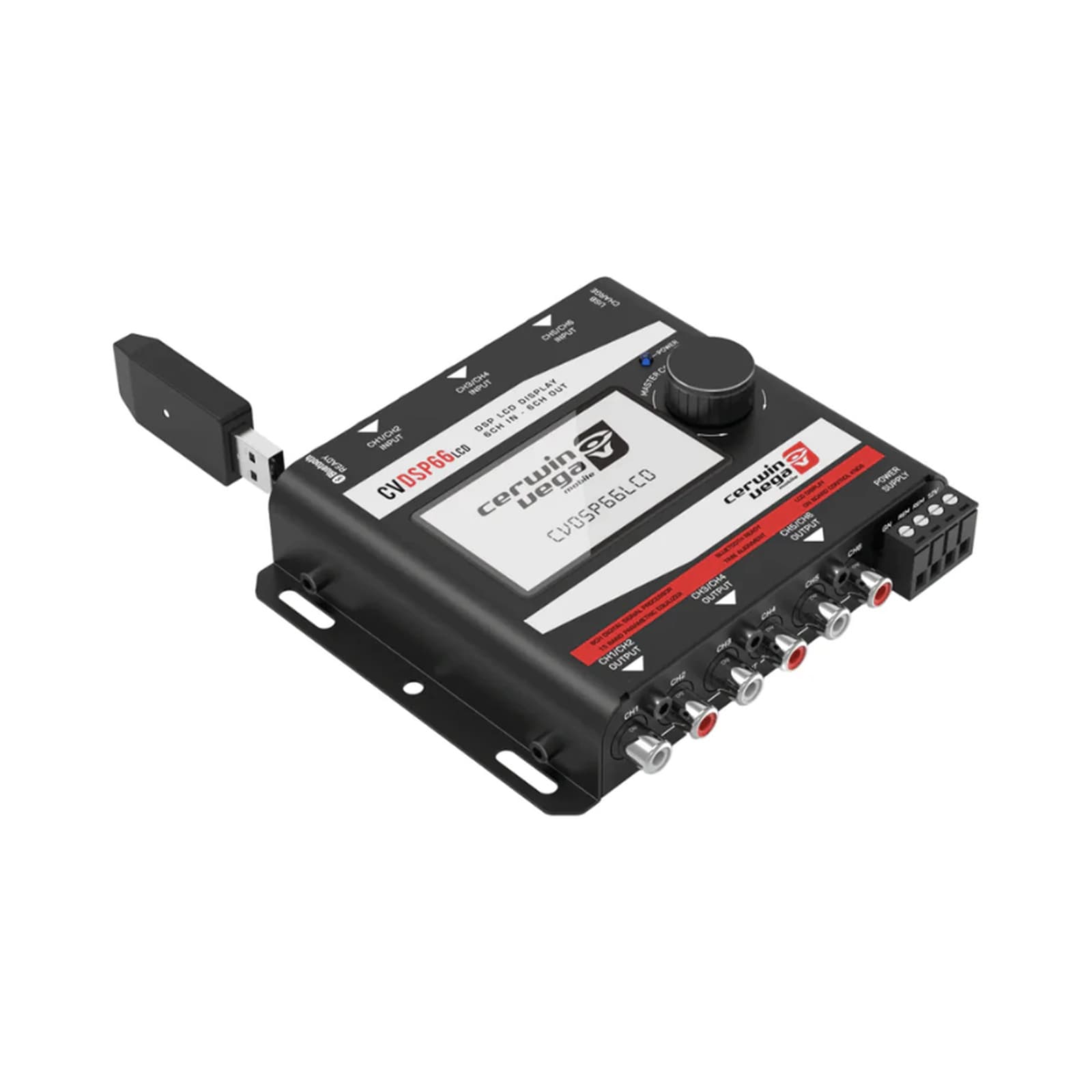 Procesador DSP de 6 canales DSP66LCD — frontal