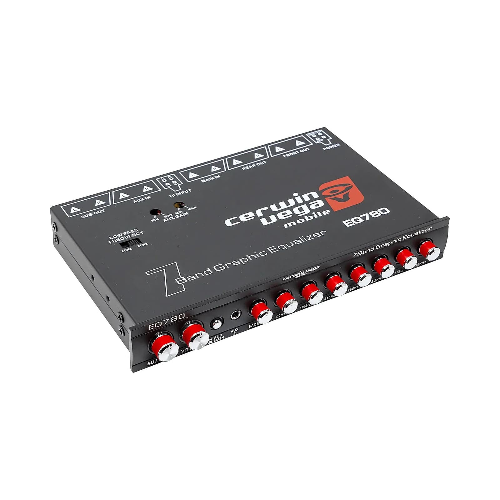 Ecualizador paramétrico de 7 bandas EQ780 — frontal