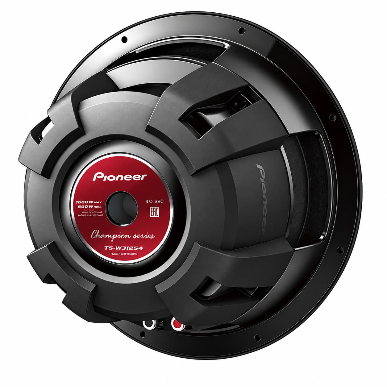 Subwoofer Champion Series 12" TS-W312D4 — trasera